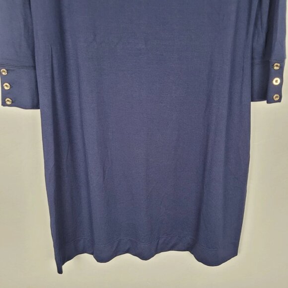 Lilly Pulitzer UPF 50 Sophie Dress Mini 3/4 Sleeve Rayon Stretch Navy Size L NWT - Picture 4 of 12